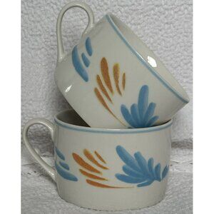 Edgewater Laughlin Nevada Coffee Mugs Set Of 2 Very Good Condition Fish